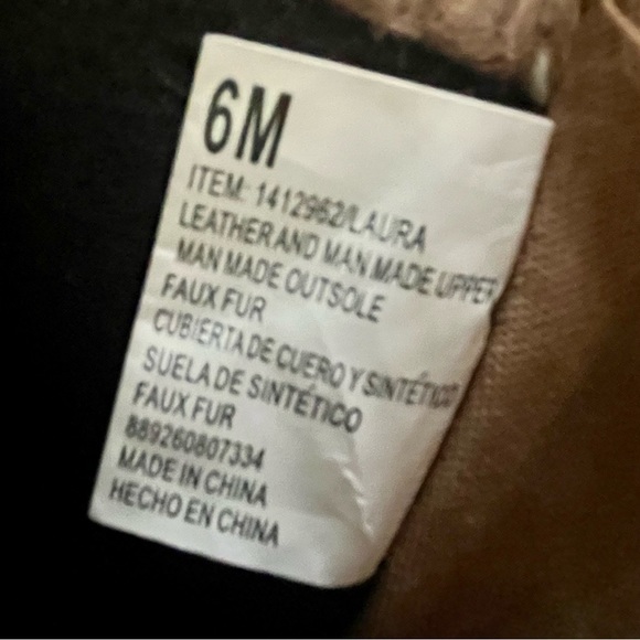 Khombu Laura Suede Leather Boots with Knit Trim in Chestnut Brown - Picture 10 of 16